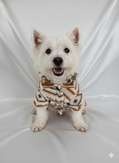 Abrigo Navideño color blanco